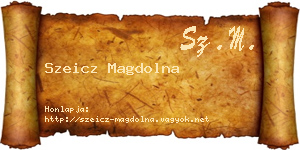 Szeicz Magdolna névjegykártya
